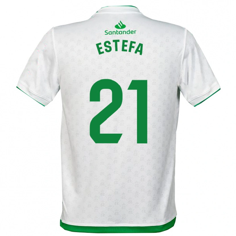 Danxen Herren Estefanía Torralba Pareja #21 Grün Weiß Heimtrikot Trikot 2025/26 T-Shirt