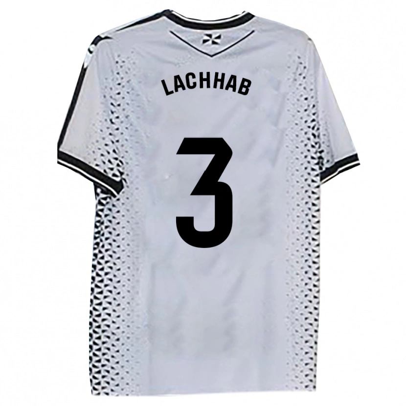Danxen Herren Youness Lachhab #3 Weiß Schwarz Heimtrikot Trikot 2025/26 T-Shirt