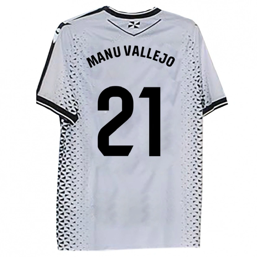 Danxen Herren Manu Vallejo #21 Weiß Schwarz Heimtrikot Trikot 2025/26 T-Shirt