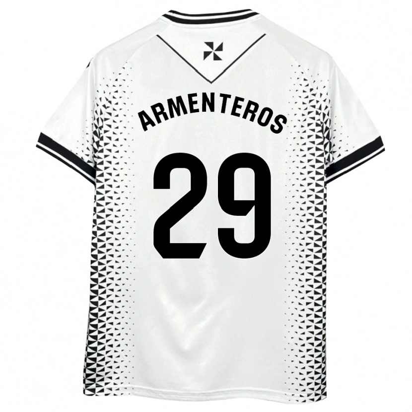 Danxen Herren Víctor Armenteros #29 Weiß Schwarz Heimtrikot Trikot 2025/26 T-Shirt