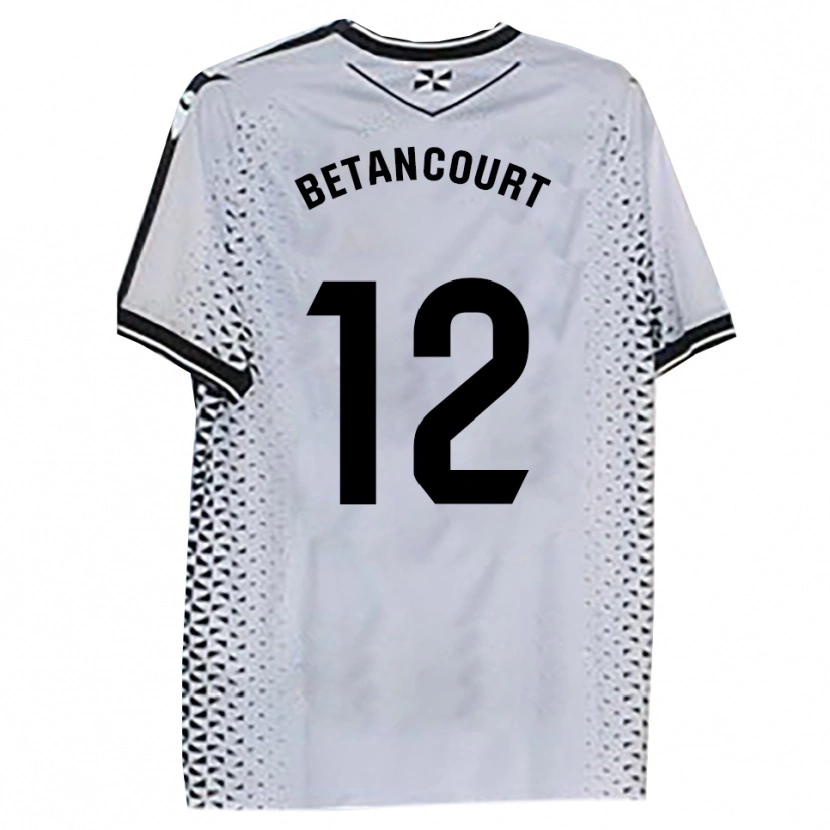 Danxen Herren Arick Betancourt #12 Weiß Schwarz Heimtrikot Trikot 2025/26 T-Shirt