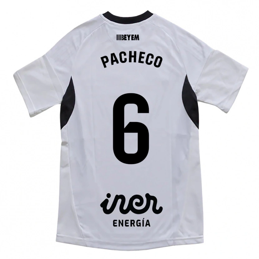 Danxen Herren Antonio Pacheco #6 Weiß Lila Heimtrikot Trikot 2025/26 T-Shirt