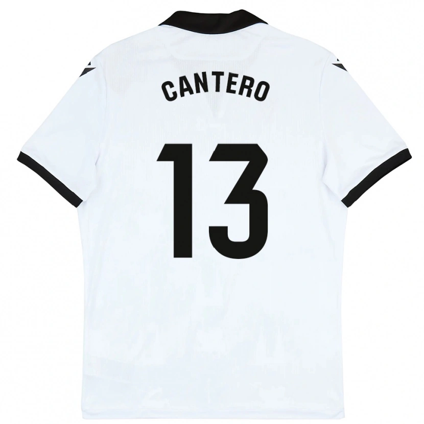 Danxen Herren Ander Cantero #13 Weiß Schwarz Heimtrikot Trikot 2025/26 T-Shirt