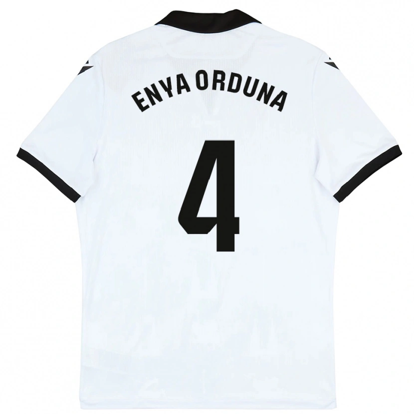 Danxen Herren Enya Orduna #4 Weiß Schwarz Heimtrikot Trikot 2025/26 T-Shirt