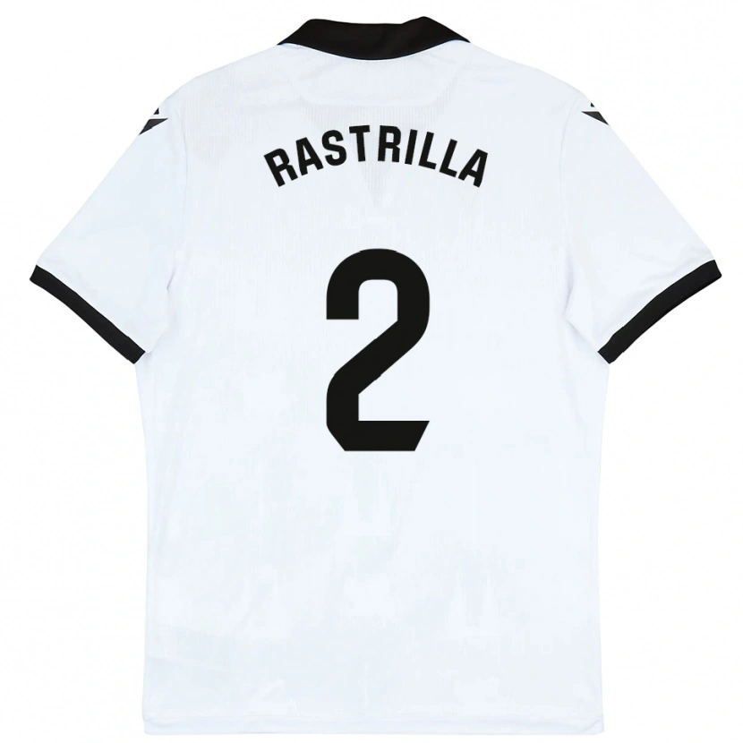 Danxen Herren Hugo Rastrilla #2 Weiß Schwarz Heimtrikot Trikot 2025/26 T-Shirt