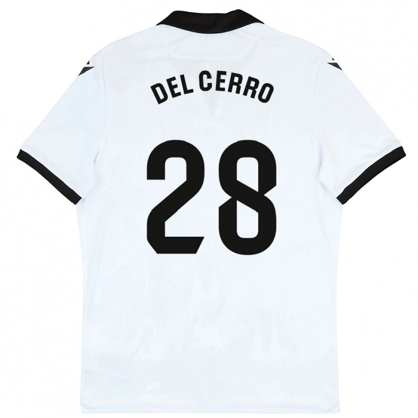 Danxen Herren Saúl Del Cerro #28 Weiß Schwarz Heimtrikot Trikot 2025/26 T-Shirt