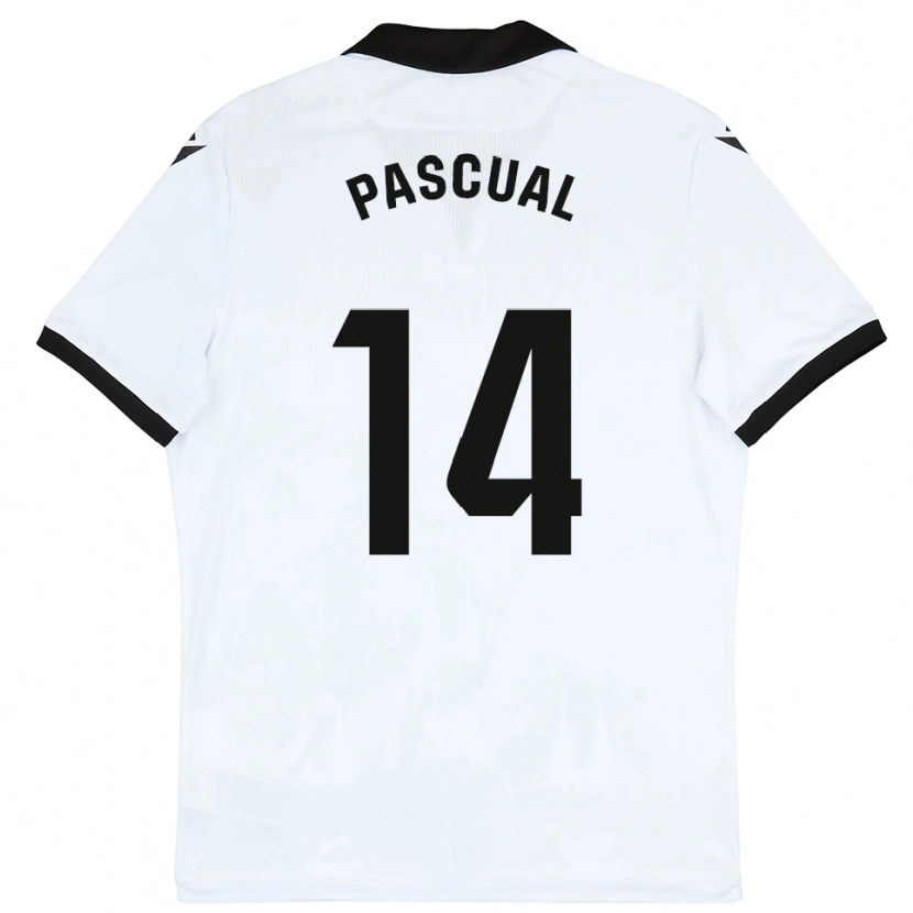 Danxen Herren Hugo Pascual #14 Weiß Schwarz Heimtrikot Trikot 2025/26 T-Shirt