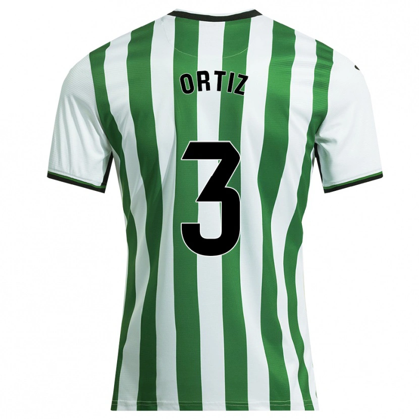 Danxen Herren Josema Ortiz #3 Weiß Grün Heimtrikot Trikot 2025/26 T-Shirt