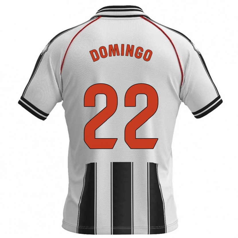 Danxen Herren Jorge Domingo #22 Weiß Schwarz Heimtrikot Trikot 2025/26 T-Shirt