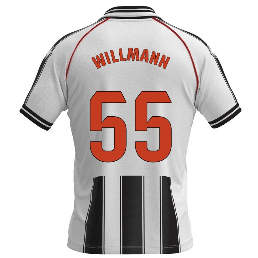 Danxen Herren Michal Willmann #55 Weiß Schwarz Heimtrikot Trikot 2025/26 T-Shirt