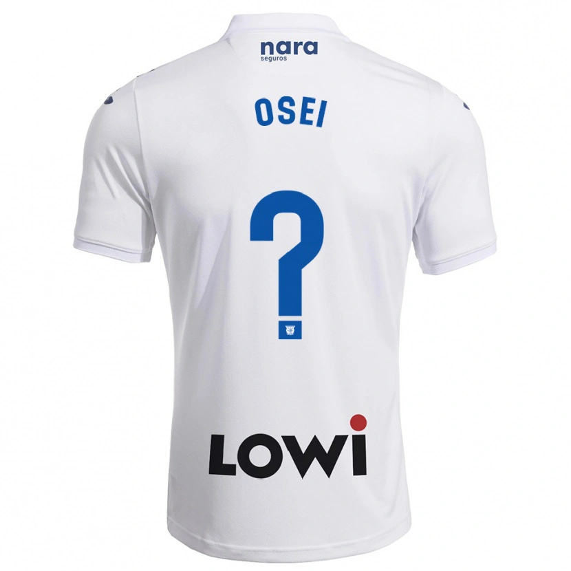 Danxen Herren David Osei #0 Weiß Marine Heimtrikot Trikot 2025/26 T-Shirt