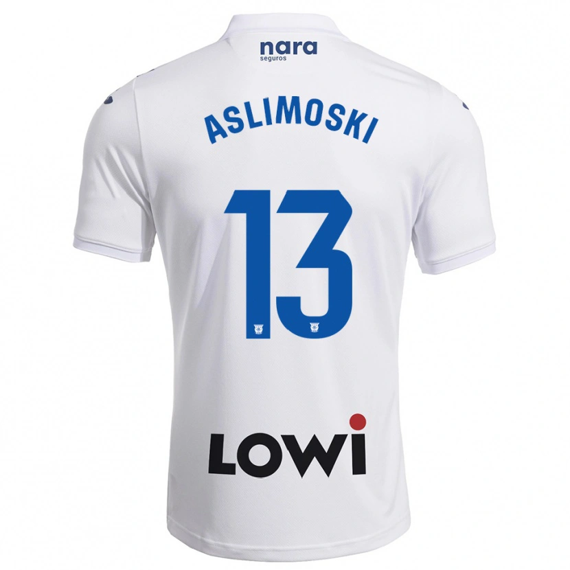 Danxen Herren Tomme Aslimoski #13 Weiß Marine Heimtrikot Trikot 2025/26 T-Shirt