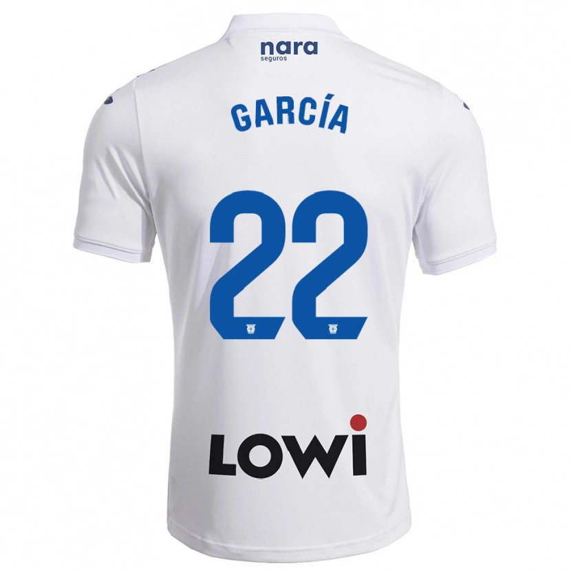 Danxen Herren Hugo García #22 Weiß Marine Heimtrikot Trikot 2025/26 T-Shirt