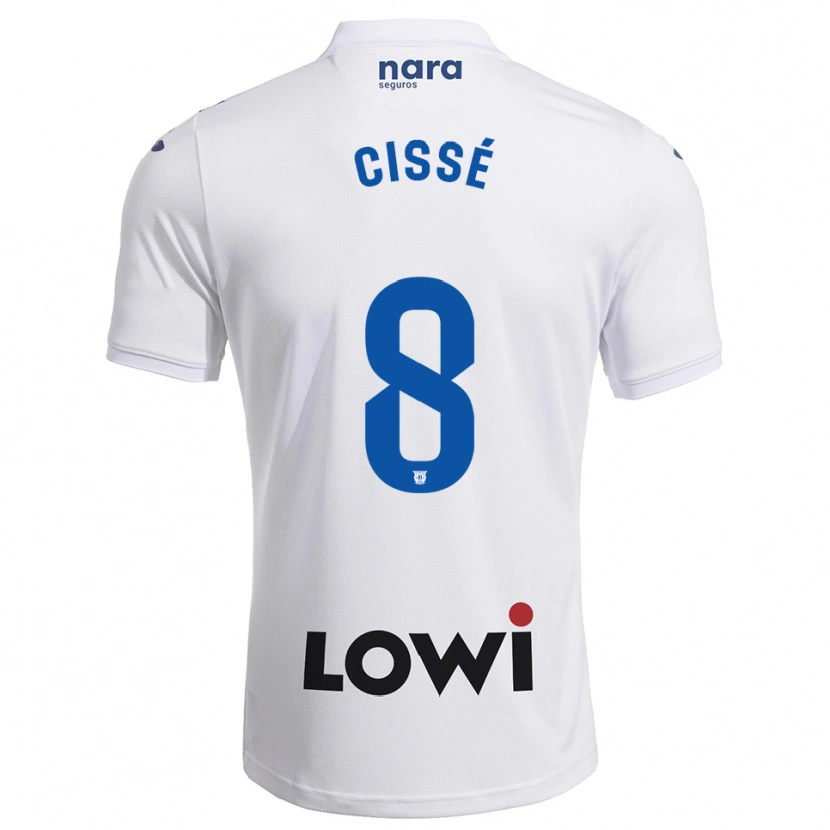 Danxen Herren Seydouba Cissé #8 Weiß Marine Heimtrikot Trikot 2025/26 T-Shirt