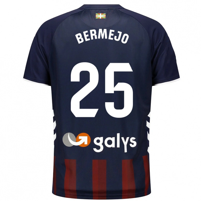 Danxen Herren Joseba Bermejo #25 Marine Rot Heimtrikot Trikot 2025/26 T-Shirt