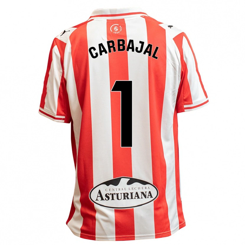 Danxen Herren Cristina Díaz Carbajal #1 Weiß Rot Heimtrikot Trikot 2025/26 T-Shirt