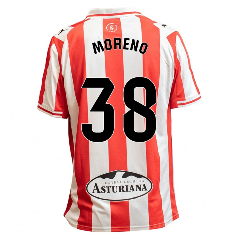 Danxen Herren Gerard Moreno #38 Weiß Rot Heimtrikot Trikot 2025/26 T-Shirt