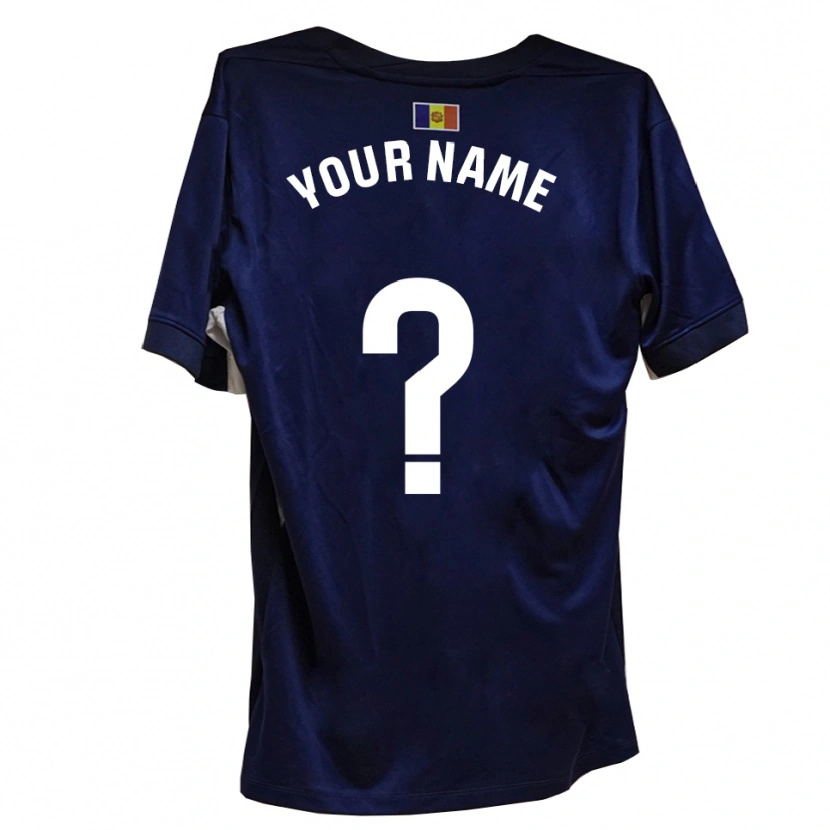 Danxen Herren Ihren Namen #0 Marineblau Weiß Heimtrikot Trikot 2025/26 T-Shirt