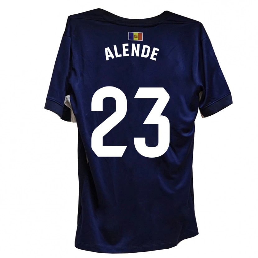 Danxen Herren Diego Alende #23 Marineblau Weiß Heimtrikot Trikot 2025/26 T-Shirt