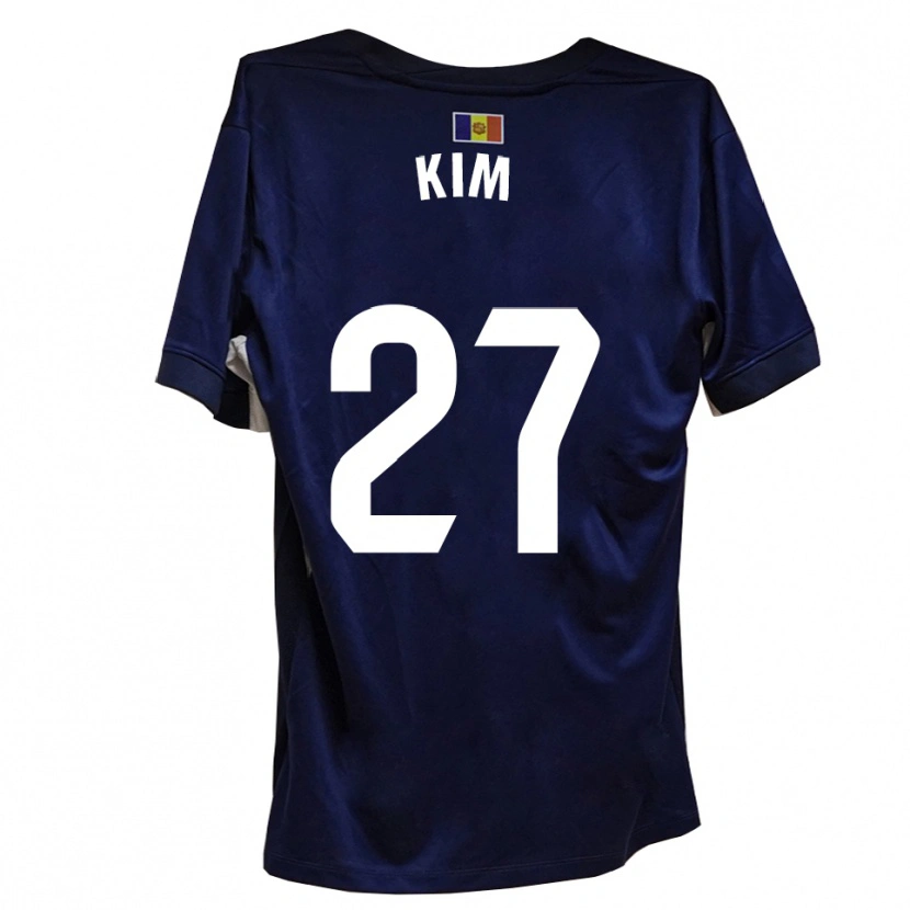Danxen Herren Min-Su Kim #27 Marineblau Weiß Heimtrikot Trikot 2025/26 T-Shirt