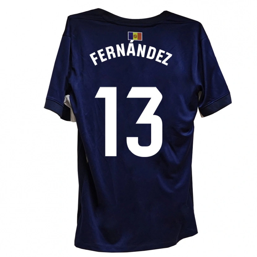 Danxen Herren Ferran Fernández #13 Marineblau Weiß Heimtrikot Trikot 2025/26 T-Shirt