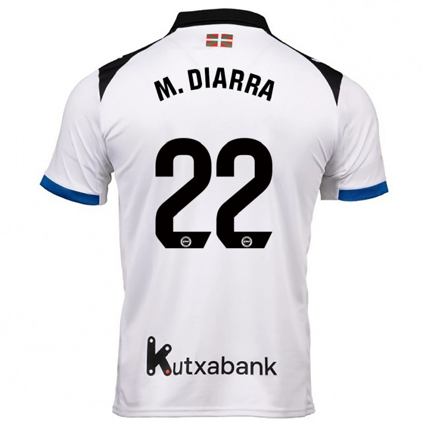 Danxen Herren Moussa Diarra #22 Weiß Blau Auswärtstrikot Trikot 2025/26 T-Shirt