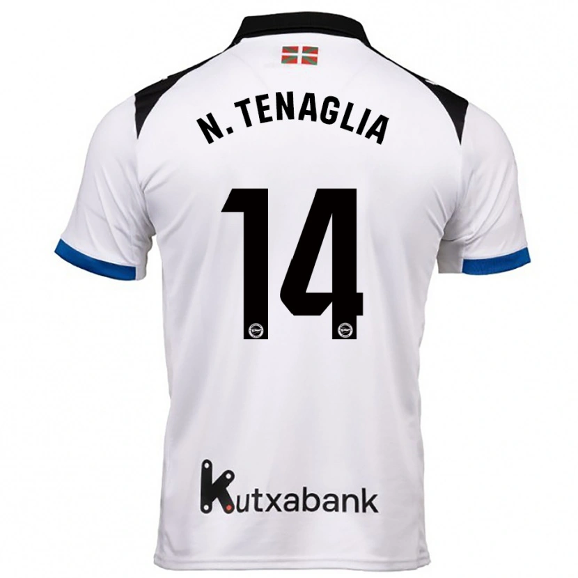 Danxen Herren Nahuel Tenaglia #14 Weiß Blau Auswärtstrikot Trikot 2025/26 T-Shirt