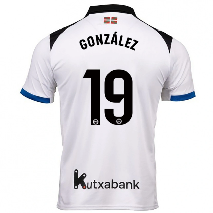 Danxen Herren Aimar González #19 Weiß Blau Auswärtstrikot Trikot 2025/26 T-Shirt