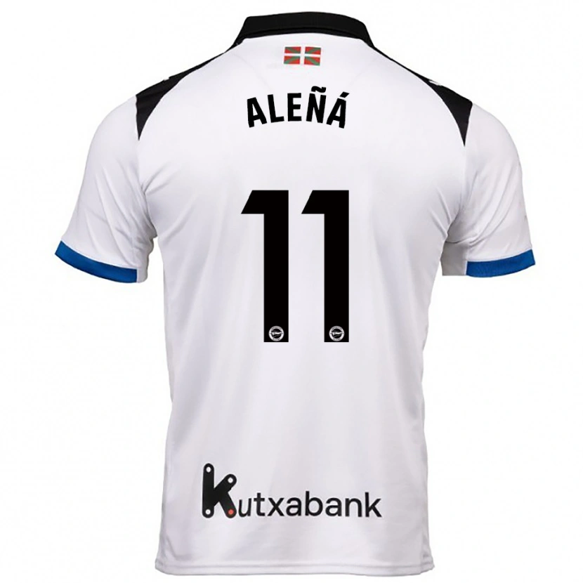 Danxen Herren Carles Aleñá #11 Weiß Blau Auswärtstrikot Trikot 2025/26 T-Shirt