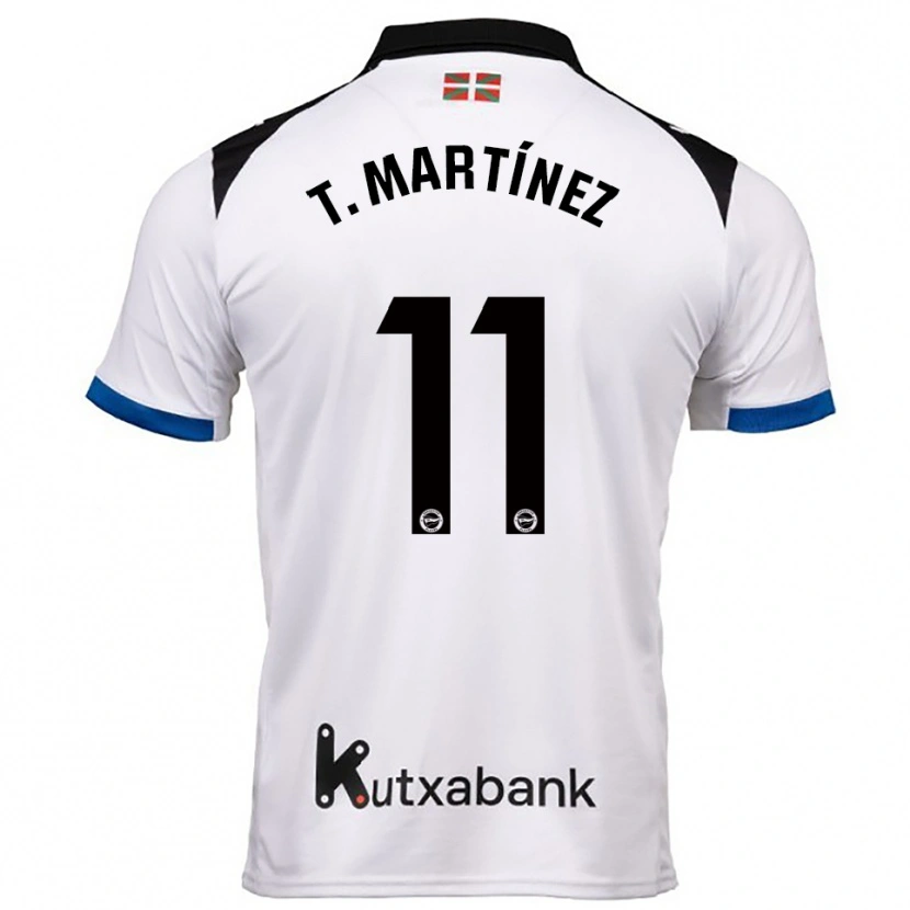 Danxen Herren Toni Martínez #11 Weiß Blau Auswärtstrikot Trikot 2025/26 T-Shirt