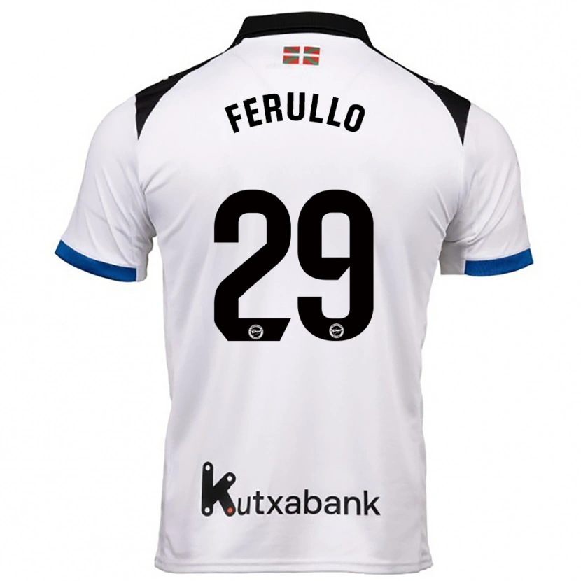 Danxen Herren Flavio Ferullo #29 Weiß Blau Auswärtstrikot Trikot 2025/26 T-Shirt
