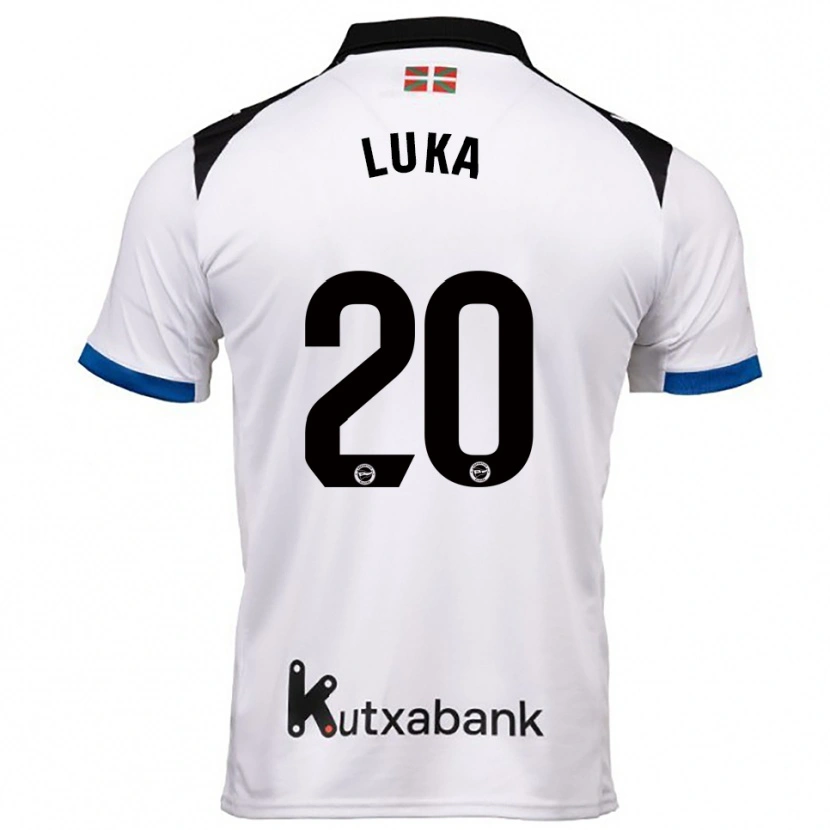 Danxen Herren Luka Romero #20 Weiß Blau Auswärtstrikot Trikot 2025/26 T-Shirt