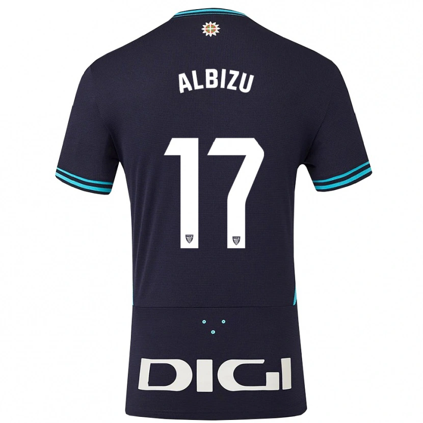 Danxen Herren Alain Albizu #17 Marine Himmelblau Auswärtstrikot Trikot 2025/26 T-Shirt