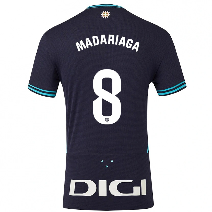 Danxen Herren Joan Madariaga #8 Marine Himmelblau Auswärtstrikot Trikot 2025/26 T-Shirt