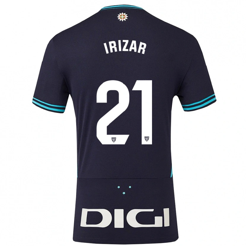 Danxen Herren Hur Irizar #21 Marine Himmelblau Auswärtstrikot Trikot 2025/26 T-Shirt