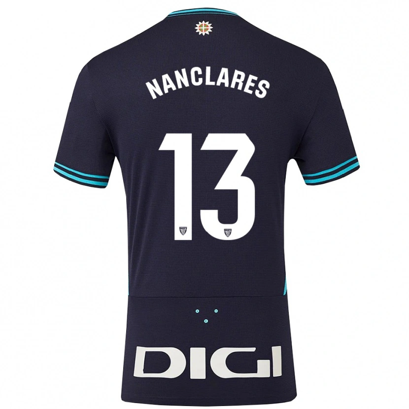 Danxen Herren Adriana Nanclares Romero #13 Marine Himmelblau Auswärtstrikot Trikot 2025/26 T-Shirt