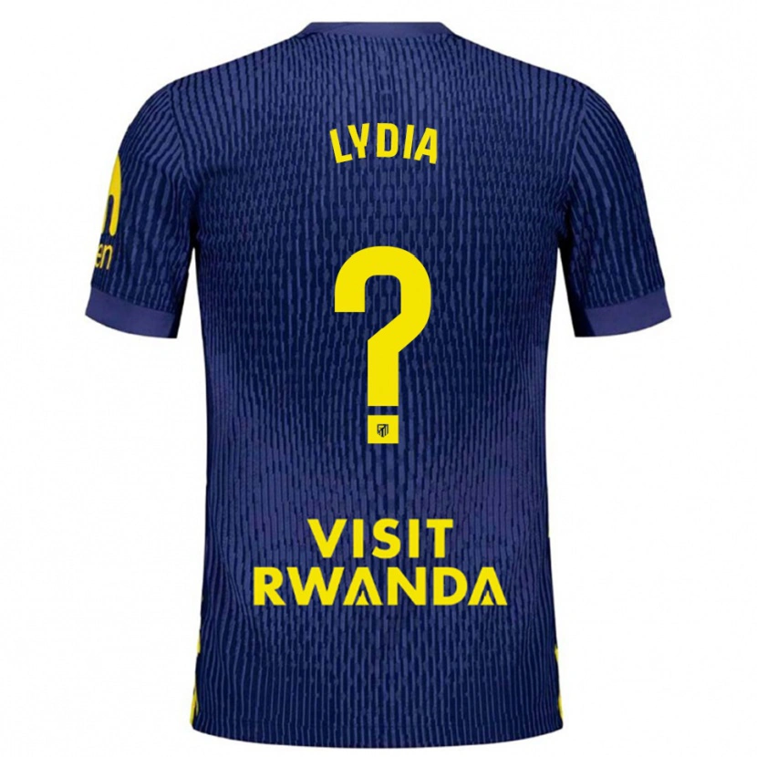 Danxen Herren Lydia Rodríguez #0 Marine Gelb Auswärtstrikot Trikot 2025/26 T-Shirt