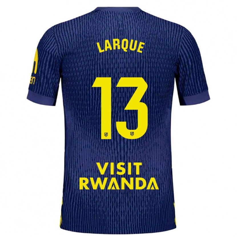 Danxen Herren Patricia Larqué #13 Marine Gelb Auswärtstrikot Trikot 2025/26 T-Shirt