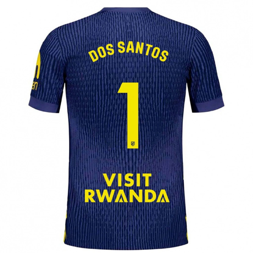 Danxen Herren Alex Dos Santos #1 Marine Gelb Auswärtstrikot Trikot 2025/26 T-Shirt