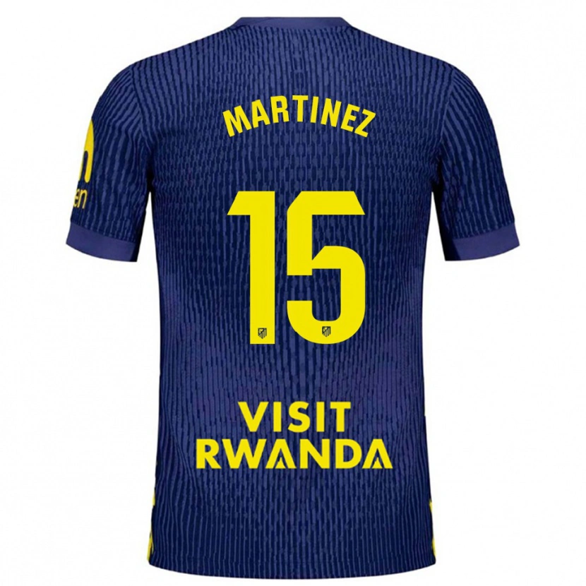 Danxen Herren Daniel Martinez #15 Marine Gelb Auswärtstrikot Trikot 2025/26 T-Shirt