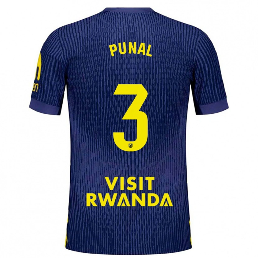 Danxen Herren Aitor Punal #3 Marine Gelb Auswärtstrikot Trikot 2025/26 T-Shirt
