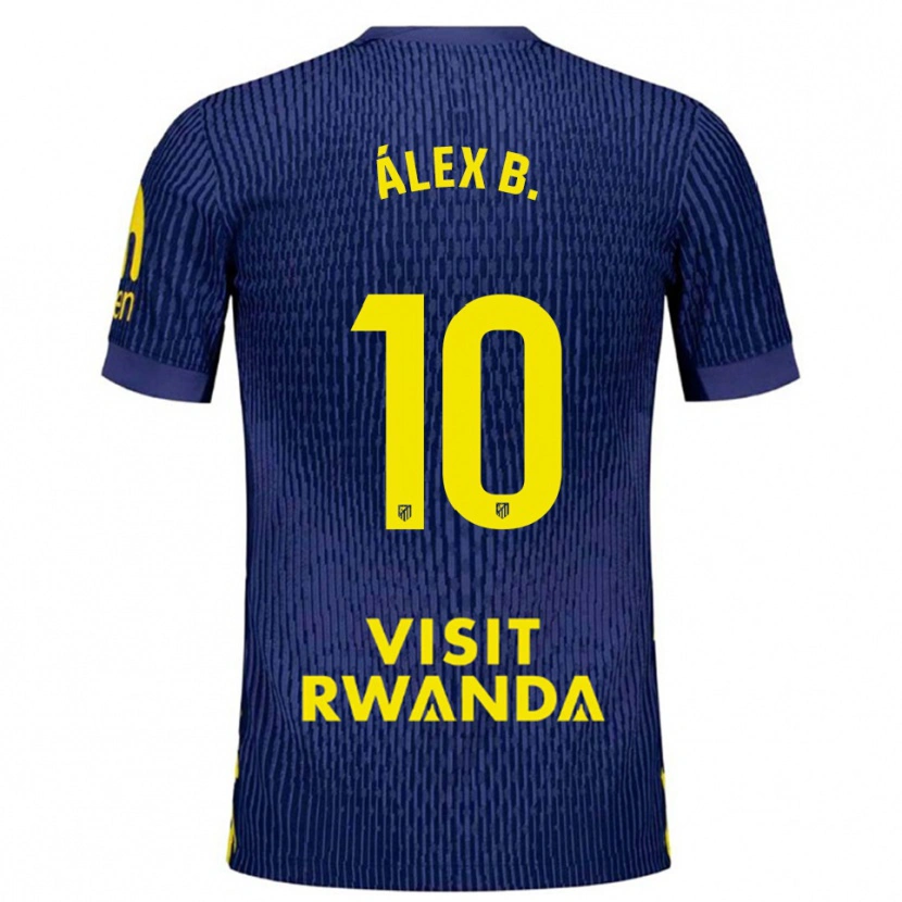 Danxen Herren Álex Baena #10 Marine Gelb Auswärtstrikot Trikot 2025/26 T-Shirt