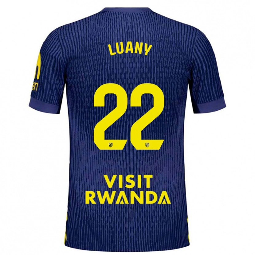 Danxen Herren Luany Vitória Da Silva Rosa #22 Marine Gelb Auswärtstrikot Trikot 2025/26 T-Shirt