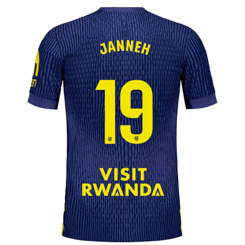 Danxen Herren Omar Janneh #19 Marine Gelb Auswärtstrikot Trikot 2025/26 T-Shirt