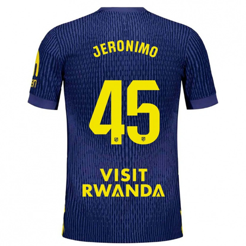 Danxen Herren Isaiah Jeronimo #45 Marine Gelb Auswärtstrikot Trikot 2025/26 T-Shirt