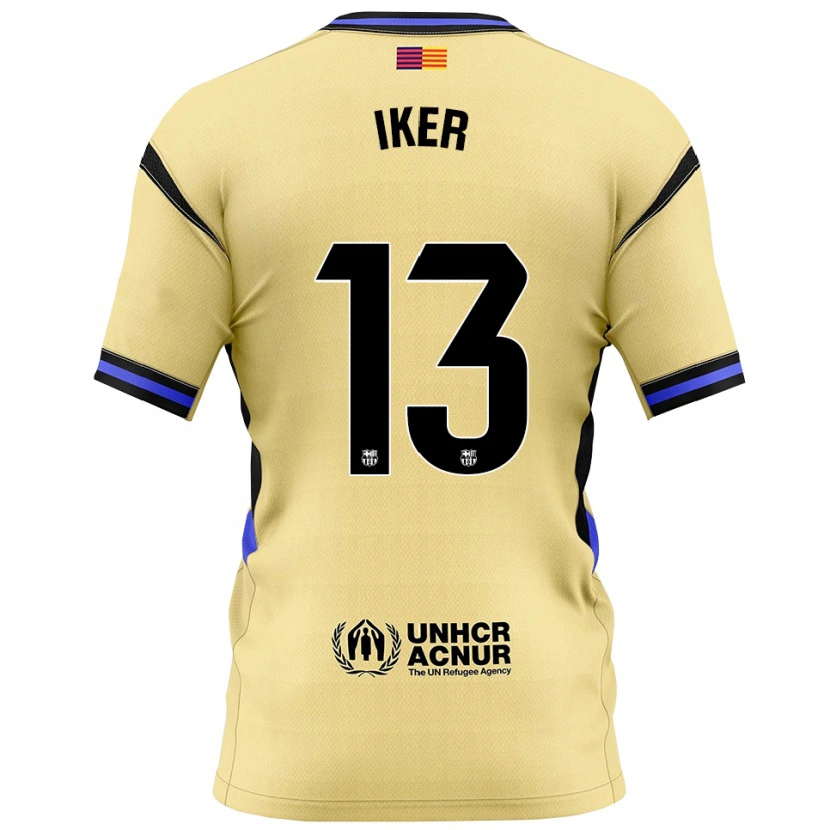Danxen Herren Iker Rodríguez #13 Gelb Schwarz Auswärtstrikot Trikot 2025/26 T-Shirt