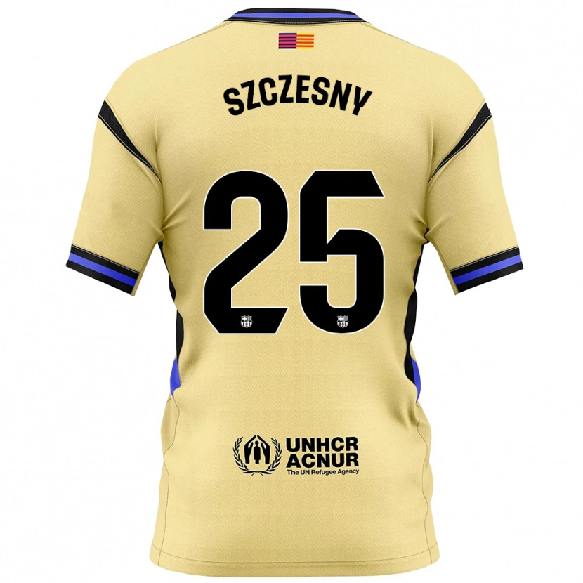 Danxen Herren Wojciech Szczesny #25 Gelb Schwarz Auswärtstrikot Trikot 2025/26 T-Shirt