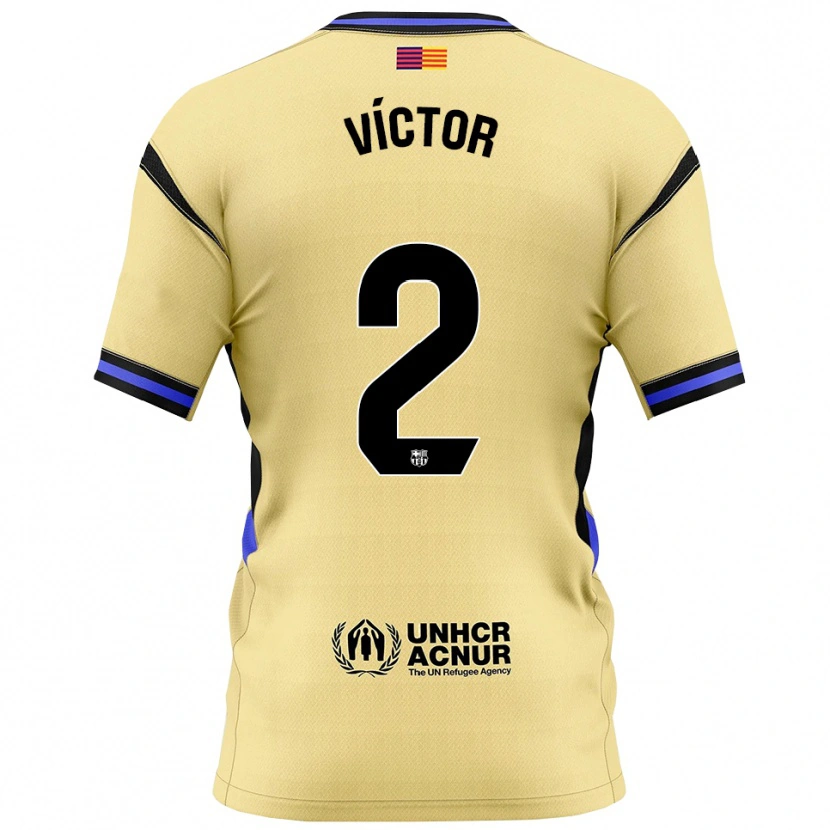 Danxen Herren Guillem Víctor #2 Gelb Schwarz Auswärtstrikot Trikot 2025/26 T-Shirt