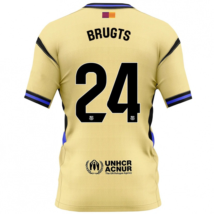 Danxen Herren Esmee Brugts #24 Gelb Schwarz Auswärtstrikot Trikot 2025/26 T-Shirt