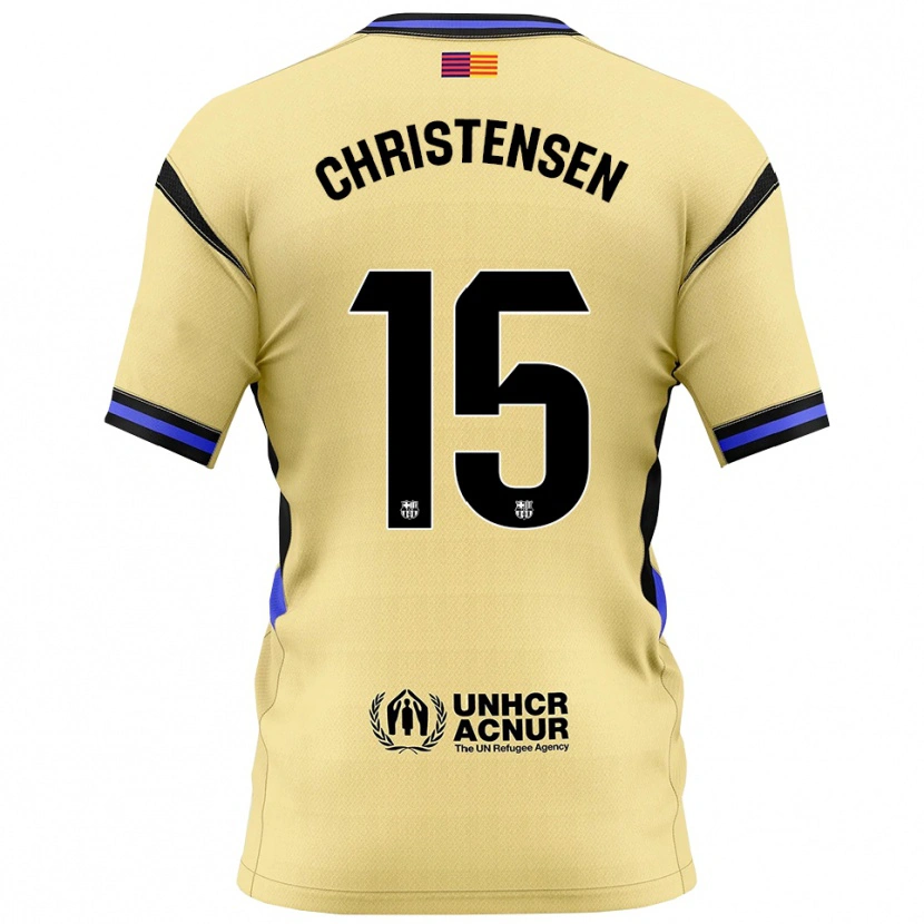 Danxen Herren Andreas Christensen #15 Gelb Schwarz Auswärtstrikot Trikot 2025/26 T-Shirt